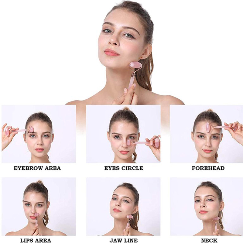 rose quartz face massager