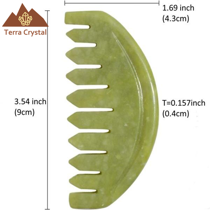 jade gua sha comb