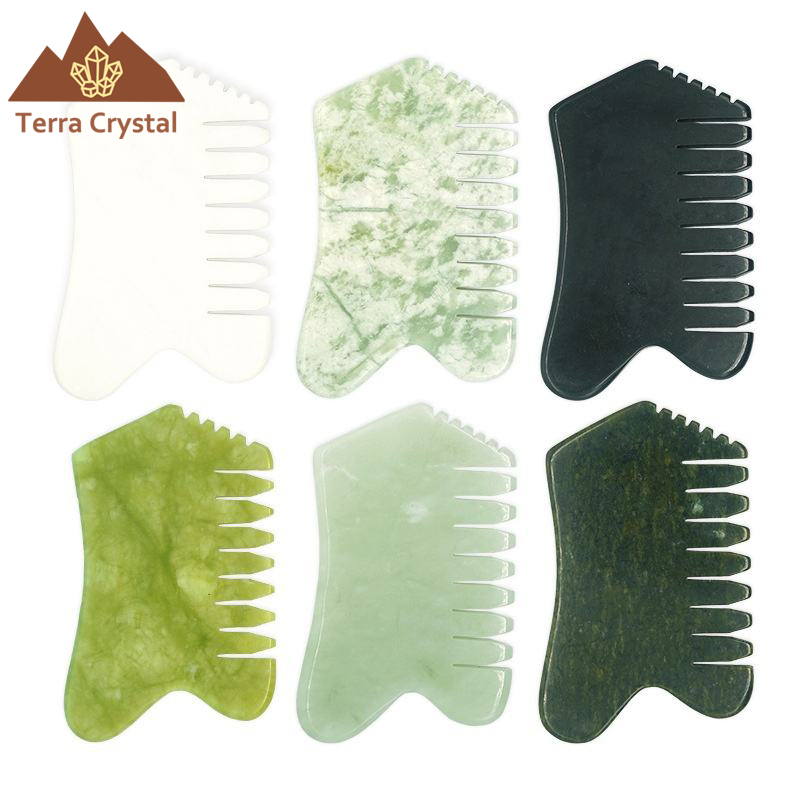 jade gua sha comb