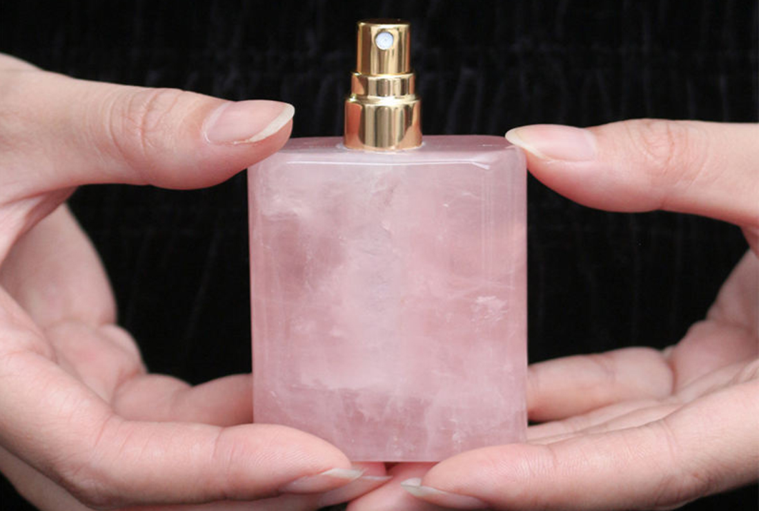 gemstone perfume bottle