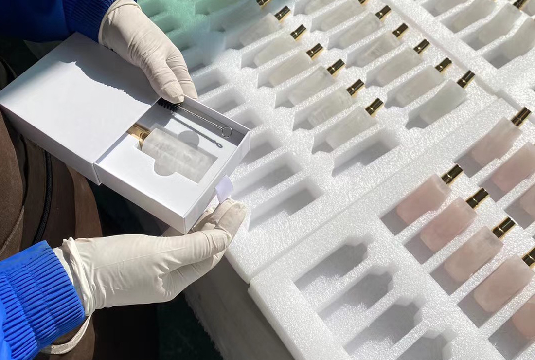 gemstone perfume bottle